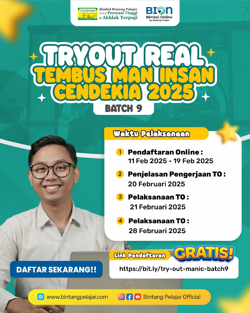 Try Out Real Tembus MAN Insan Cendekia Batch 9