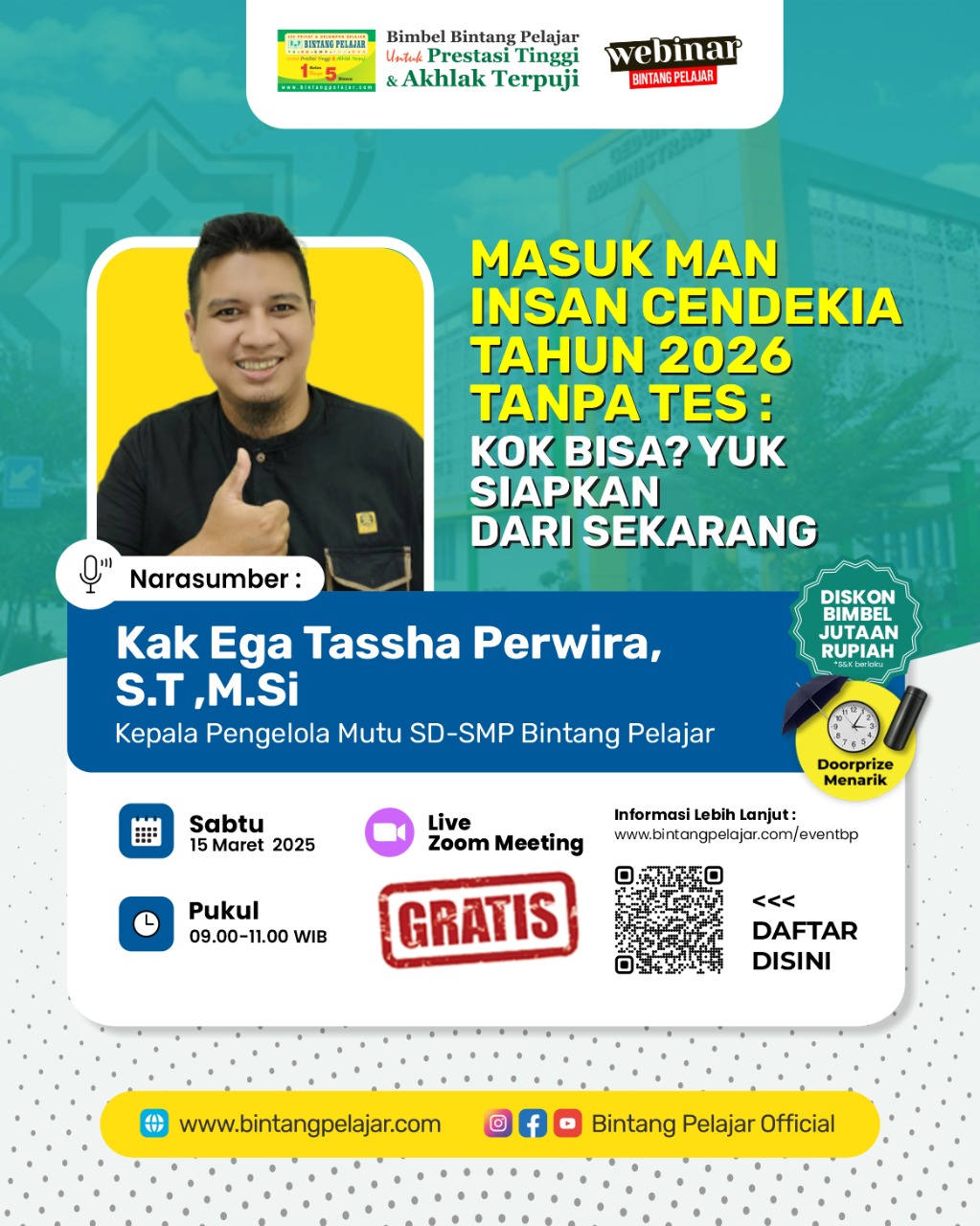 Masuk MAN Insan Cendekia Tahun 2026 Tanpa Tes : Kok Bisa? Yuk Siapkan dari Sekarang!